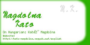 magdolna kato business card